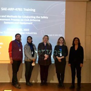 System Safety Training (ARP-4754A and ARP-4761) provided to Turkish Aerospace Industries, March 2022